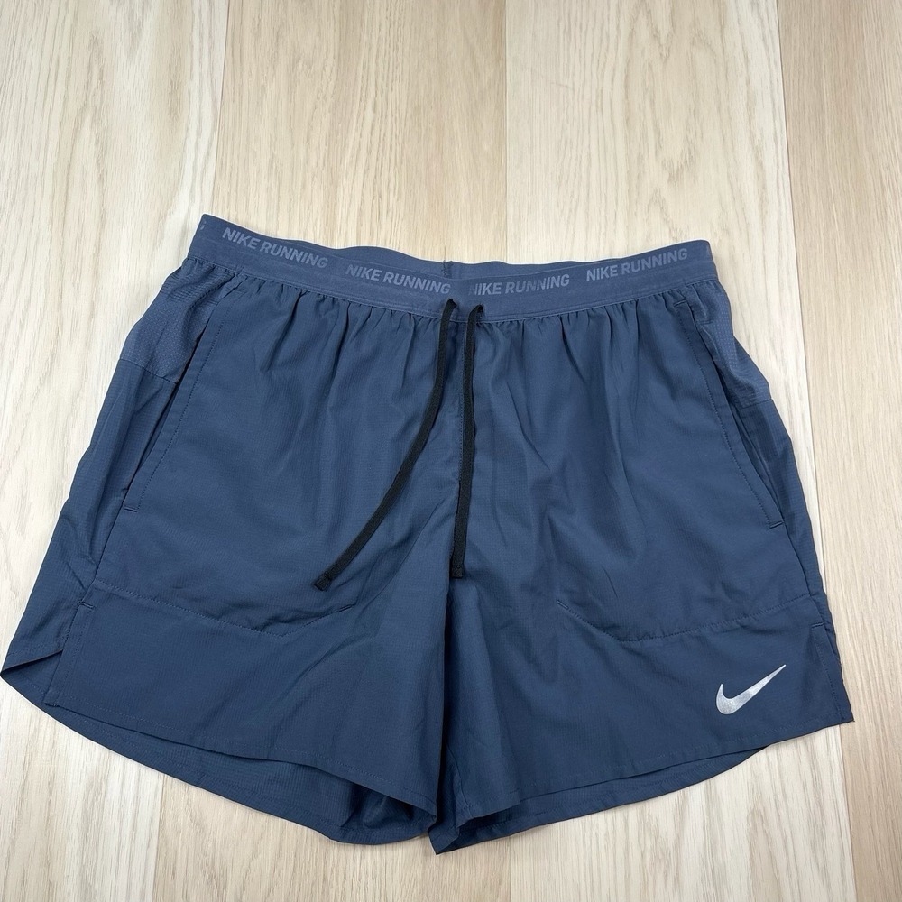 Nike Stride Dri-fit 5" Brief Lined Running Shorts DM4755-437 Blue Men's M Medium